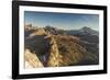 Autumn view from the top of mount Sass di Stria, 2477m, Cortina d'Ampezzo,Belluno district,Veneto,I-ClickAlps-Framed Photographic Print