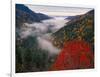 Autumn View of Fog from Morton Overlook, Great Smoky Mountains National Park, Tennessee, USA-Adam Jones-Framed Photographic Print