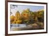 Autumn view of Hooker Falls on Little River, DuPont State Forest, near Brevard, North Carolina-Adam Jones-Framed Photographic Print