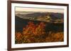 Autumn view of Looking Glass Rock from Blue Ridge Parkway, near Brevard, North Carolina-Adam Jones-Framed Photographic Print