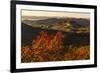 Autumn view of Looking Glass Rock from Blue Ridge Parkway, near Brevard, North Carolina-Adam Jones-Framed Photographic Print