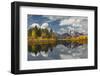 Autumn view of Mount Moran and Snake River, Grand Teton National Park, Wyoming-Adam Jones-Framed Photographic Print