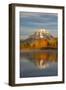 Autumn view of Mount Moran and Snake River, Grand Teton National Park, Wyoming-Adam Jones-Framed Photographic Print