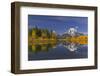 Autumn view of Mount Moran and Snake River, Grand Teton National Park, Wyoming-Adam Jones-Framed Photographic Print