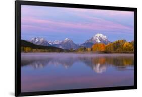 Autumn view of Mount Moran and Snake River, Grand Teton National Park, Wyoming-Adam Jones-Framed Photographic Print