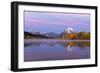 Autumn view of Mount Moran and Snake River, Grand Teton National Park, Wyoming-Adam Jones-Framed Photographic Print