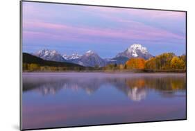 Autumn view of Mount Moran and Snake River, Grand Teton National Park, Wyoming-Adam Jones-Mounted Photographic Print