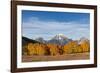 Autumn view of Mount Moran and Snake River, Grand Teton National Park.-Adam Jones-Framed Photographic Print