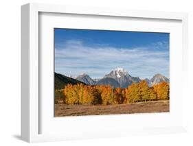 Autumn view of Mount Moran and Snake River, Grand Teton National Park.-Adam Jones-Framed Photographic Print