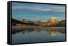 Autumn view of Mount Moran and Snake River, Grand Teton National Park.-Adam Jones-Framed Stretched Canvas