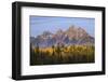 Autumn view of Teton Range at sunrise, Grand Teton National Park, Wyoming-Adam Jones-Framed Photographic Print