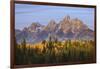 Autumn view of Teton Range at sunrise, Grand Teton National Park, Wyoming-Adam Jones-Framed Photographic Print