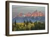 Autumn view of Teton Range at sunrise, Grand Teton National Park, Wyoming-Adam Jones-Framed Photographic Print