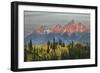 Autumn view of Teton Range at sunrise, Grand Teton National Park, Wyoming-Adam Jones-Framed Photographic Print