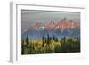 Autumn view of Teton Range at sunrise, Grand Teton National Park, Wyoming-Adam Jones-Framed Photographic Print