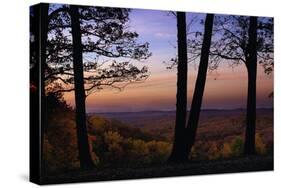 Autumn vista in Brown County State Park, Indiana, USA-Anna Miller-Stretched Canvas