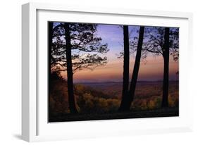 Autumn vista in Brown County State Park, Indiana, USA-Anna Miller-Framed Photographic Print