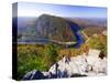 Autumn Vista of the Delaware Water Gap-George Oze-Stretched Canvas