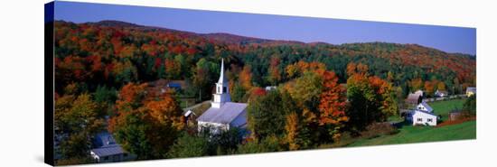 Autumn, Waits River, Vermont, USA-null-Stretched Canvas