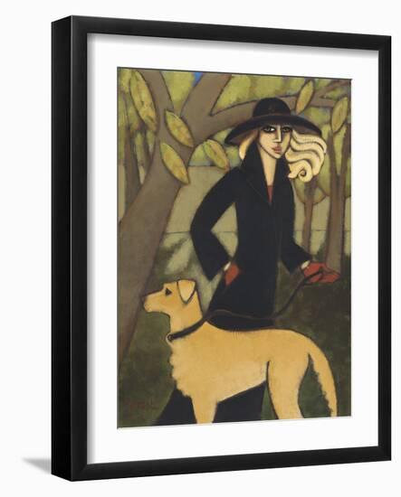 Autumn Walk - Golden-Marsha Hammel-Framed Giclee Print