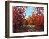 Autumn Walk in the Hudson Valley-Patty Baker-Framed Art Print