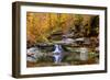 Autumn waterfall in McCormics Creek State Park, Indiana, USA-Anna Miller-Framed Photographic Print