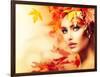 Autumn Woman Portrait-Subbotina Anna-Framed Art Print