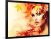 Autumn Woman Portrait-Subbotina Anna-Framed Art Print