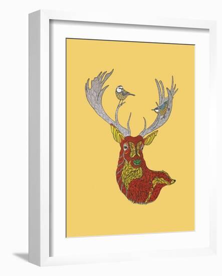 Autumn Woodland-Drawpaint Illustration-Framed Giclee Print