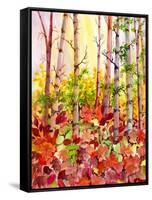 Autumn Woods-Neela Pushparaj-Framed Stretched Canvas