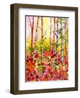 Autumn Woods-Neela Pushparaj-Framed Giclee Print