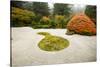 Autumn, Zen garden, Japanese garden, Portland, Oregon, USA-Panoramic Images-Stretched Canvas