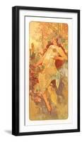 Autumn-Alphonse Mucha-Framed Premium Giclee Print