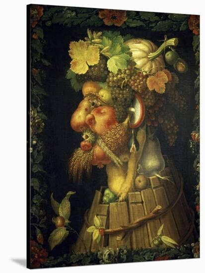 Autumn-Giuseppe Arcimboldo-Stretched Canvas