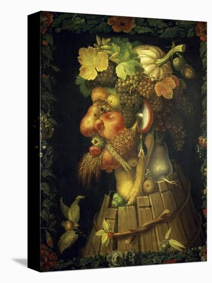 Autumn-Giuseppe Arcimboldo-Stretched Canvas