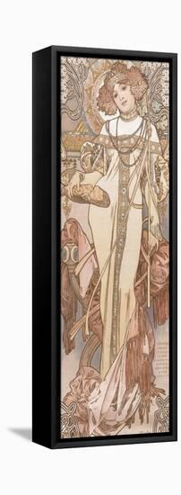 Autumn-Alphonse Mucha-Framed Stretched Canvas