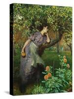 Autumn-Frederick Walker-Stretched Canvas