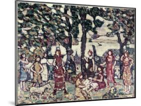 Autumn-Maurice Brazil Prendergast-Mounted Giclee Print