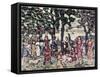 Autumn-Maurice Brazil Prendergast-Framed Stretched Canvas