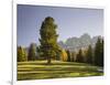 Autumnal Alp in Front of the Mountain Rosengarten, Kšlbleggiesen, South Tyrol-Rainer Mirau-Framed Photographic Print