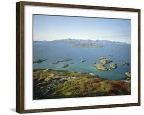 Autumnal Bloom, Senja Vewied from Sommeroy (Summer Isle), Near Tromso, Norway, Scandinavia-Dominic Webster-Framed Photographic Print
