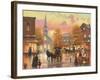 Autumnal Breeze in Pleasantville-John Zaccheo-Framed Giclee Print