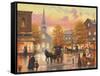 Autumnal Breeze in Pleasantville-John Zaccheo-Framed Stretched Canvas