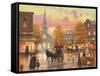 Autumnal Breeze in Pleasantville-John Zaccheo-Framed Stretched Canvas
