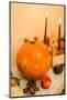 autumnal decoration, pumpkin, decorates, detail-mauritius images-Mounted Photographic Print