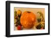 autumnal decoration, pumpkin, decorates, detail-mauritius images-Framed Photographic Print
