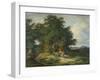 Autumnal Forest with Herders, 1837-Ludwig Richter-Framed Giclee Print