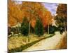 'Autumnal Garden' or 'The Public Park', 1888-Vincent van Gogh-Mounted Giclee Print