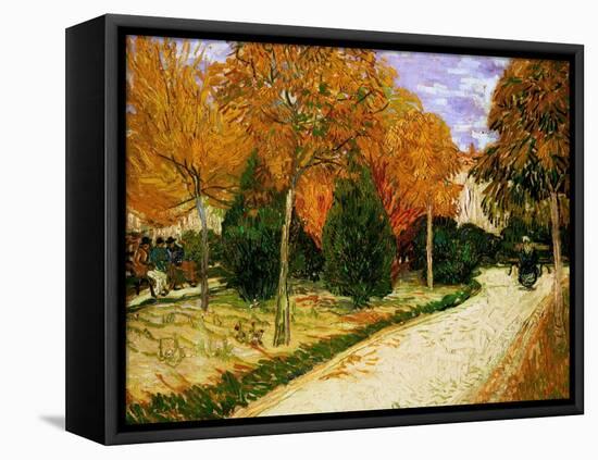 'Autumnal Garden' or 'The Public Park', 1888-Vincent van Gogh-Framed Stretched Canvas