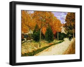 'Autumnal Garden' or 'The Public Park', 1888-Vincent van Gogh-Framed Giclee Print